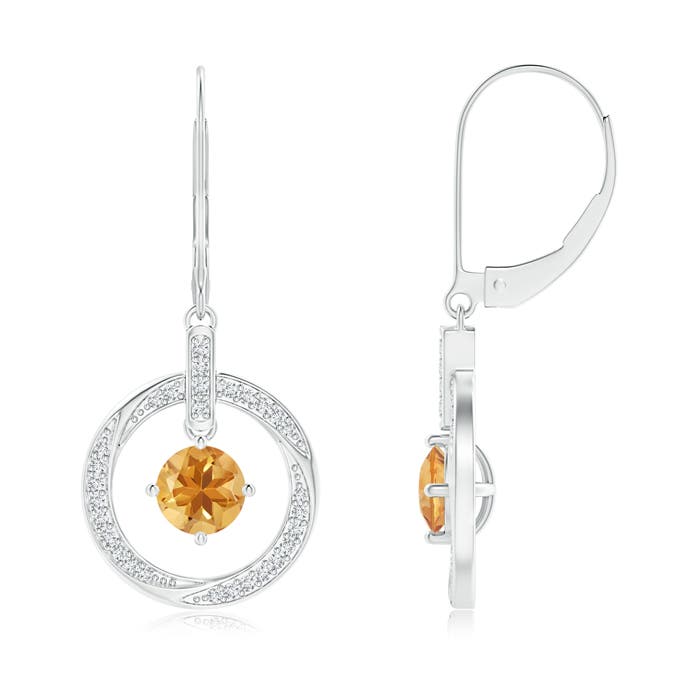 A - Citrine / 1.06 CT / 14 KT White Gold