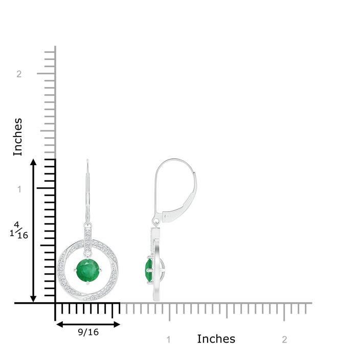 A - Emerald / 1.12 CT / 14 KT White Gold