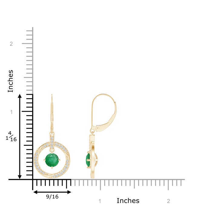 A - Emerald / 1.12 CT / 14 KT Yellow Gold