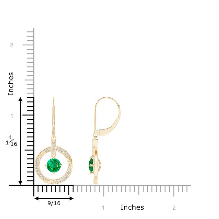 AAA - Emerald / 1.12 CT / 14 KT Yellow Gold