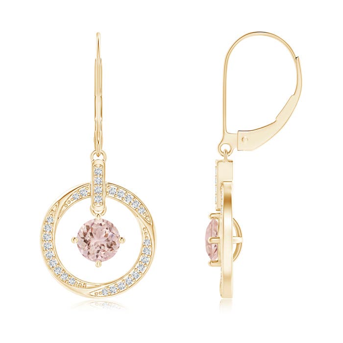 AAA - Morganite / 1 CT / 14 KT Yellow Gold