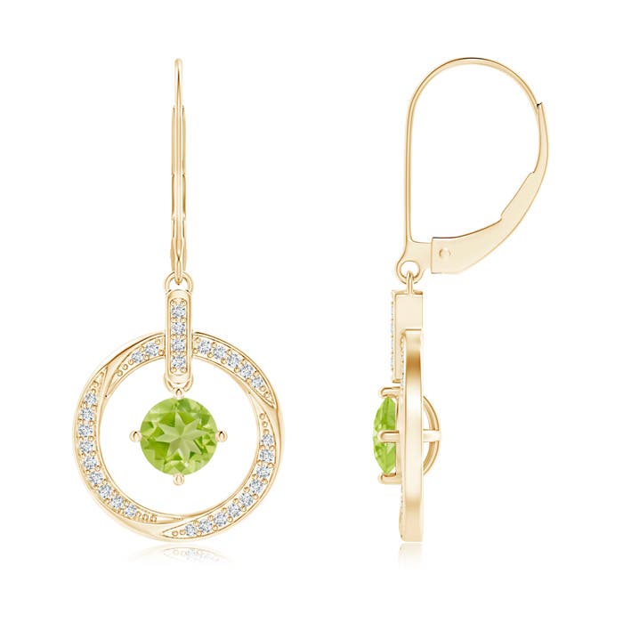 AA - Peridot / 1.26 CT / 14 KT Yellow Gold