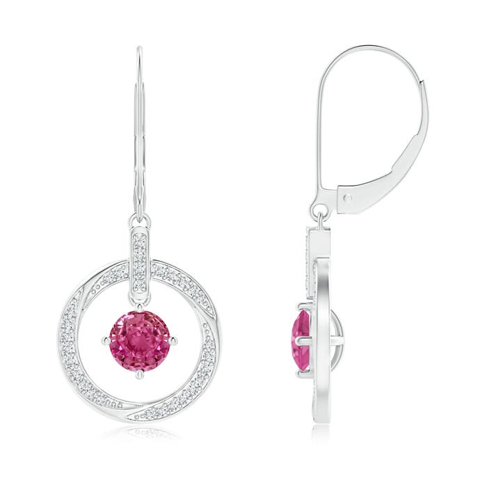 AAAA - Pink Sapphire / 1.36 CT / 14 KT White Gold