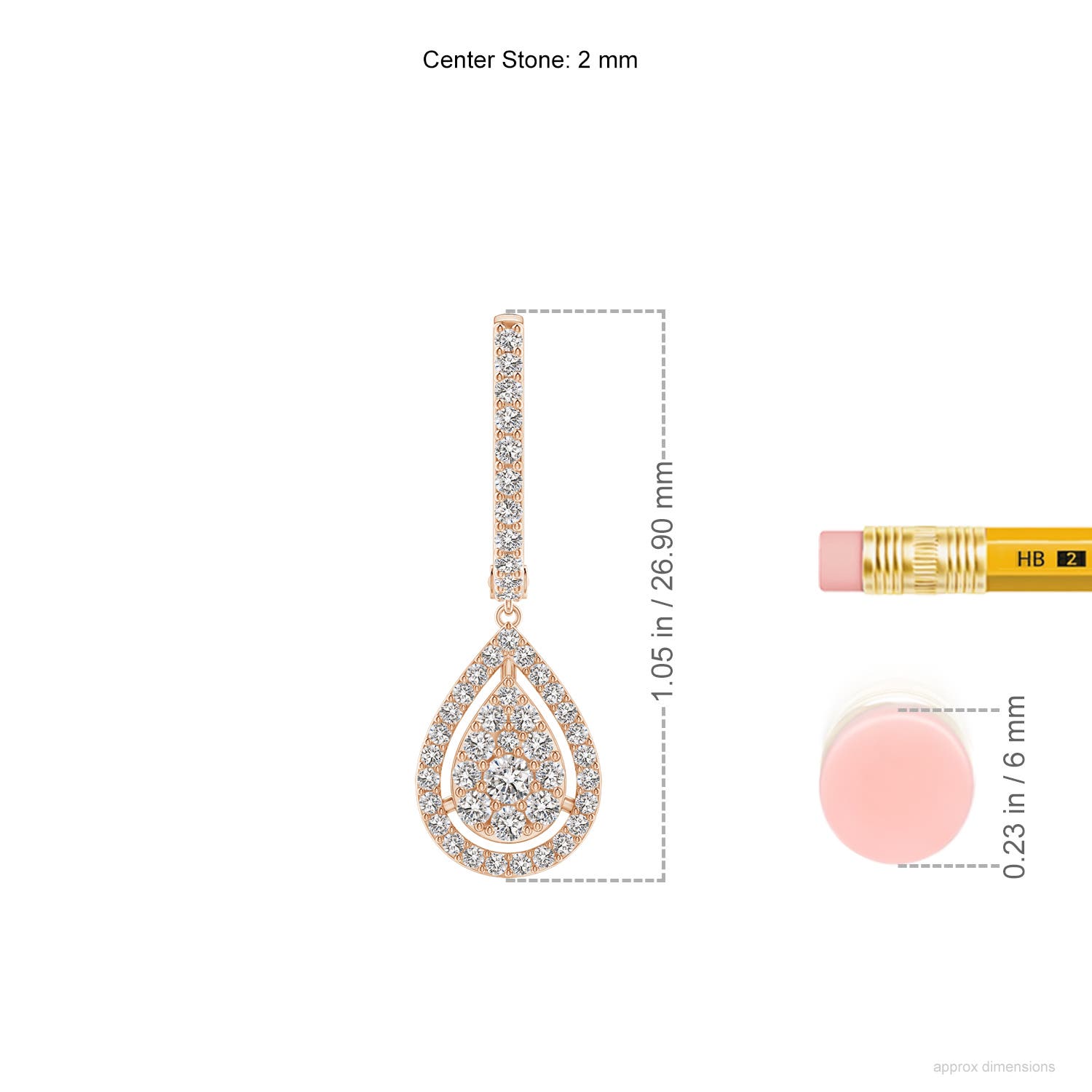 I-J, I1-I2 / 0.51 CT / 14 KT Rose Gold