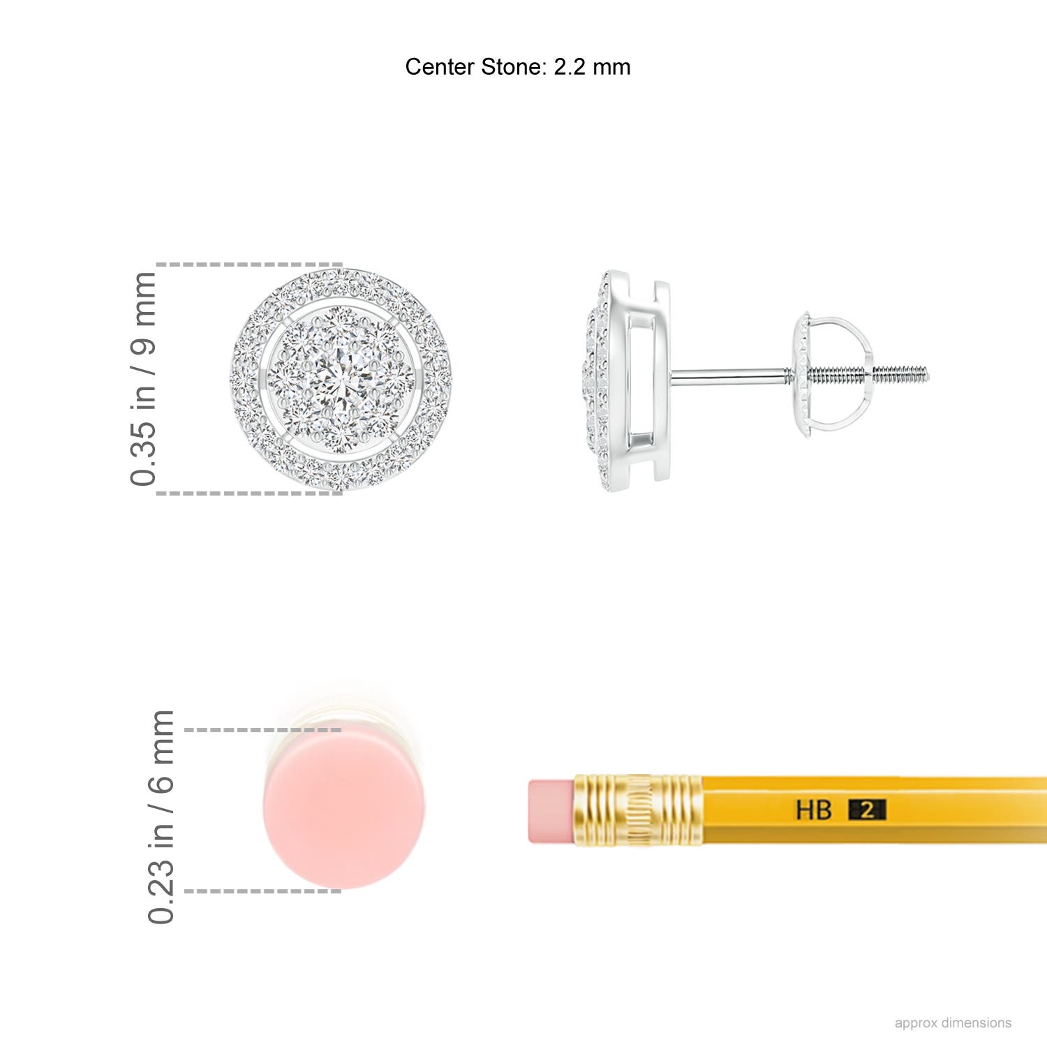 H, SI2 / 0.48 CT / 14 KT White Gold