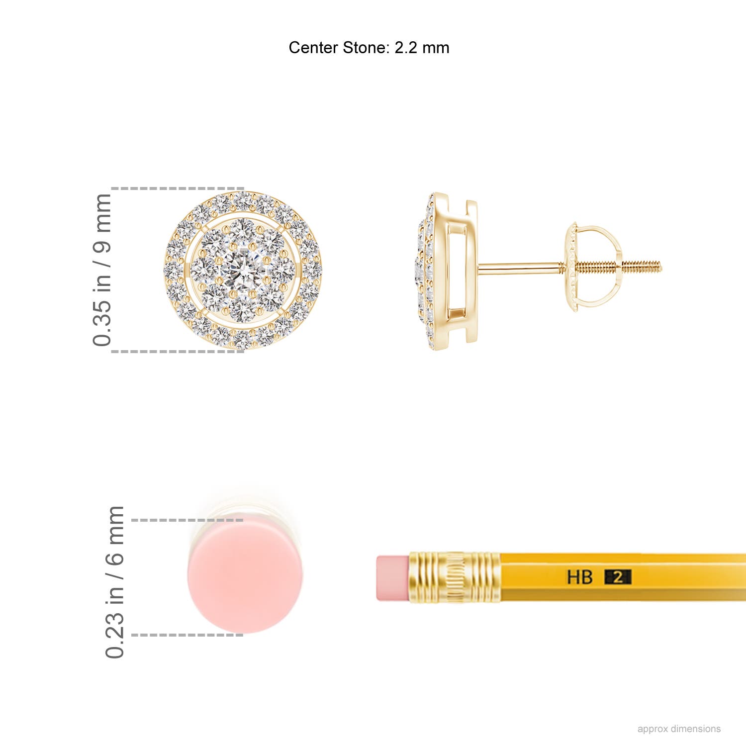 I-J, I1-I2 / 0.48 CT / 14 KT Yellow Gold