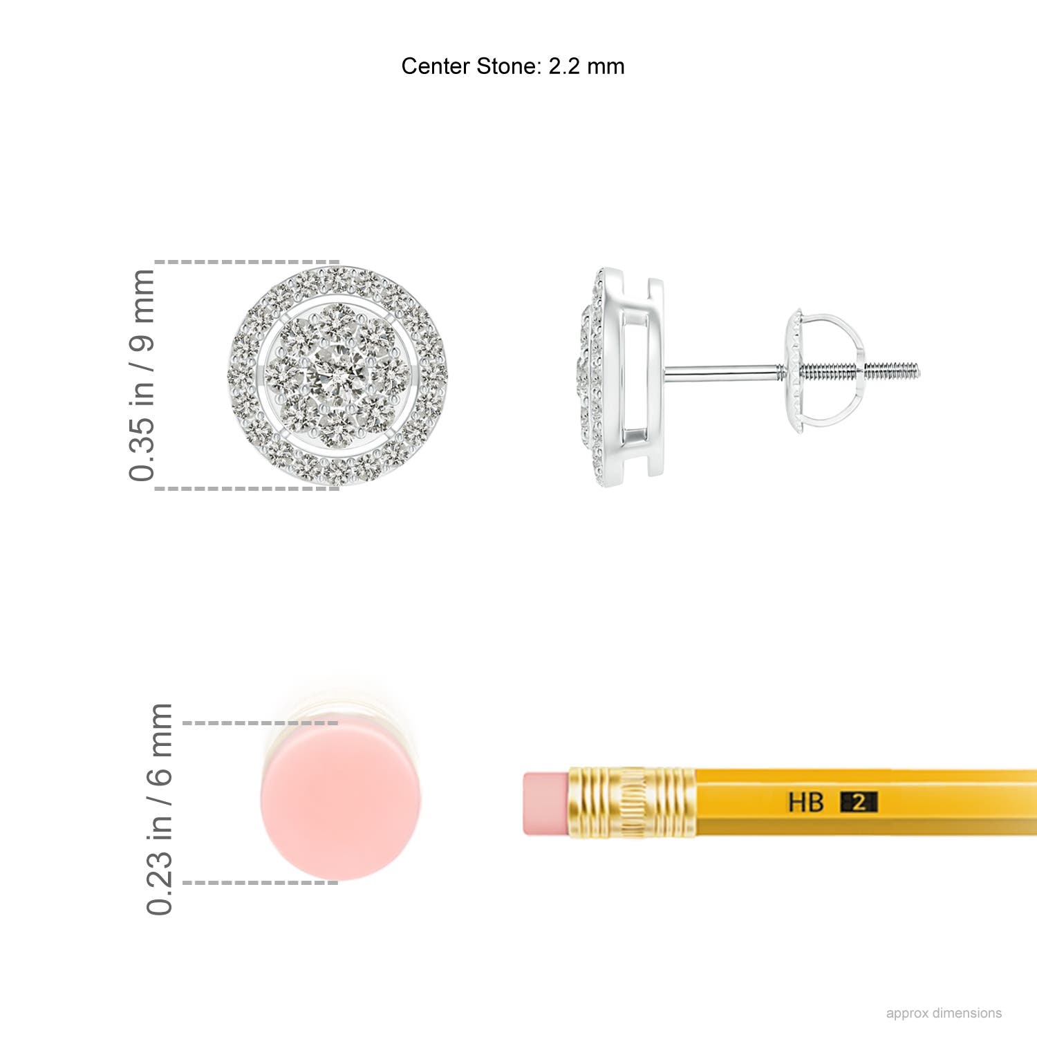 K, I3 / 0.48 CT / 14 KT White Gold