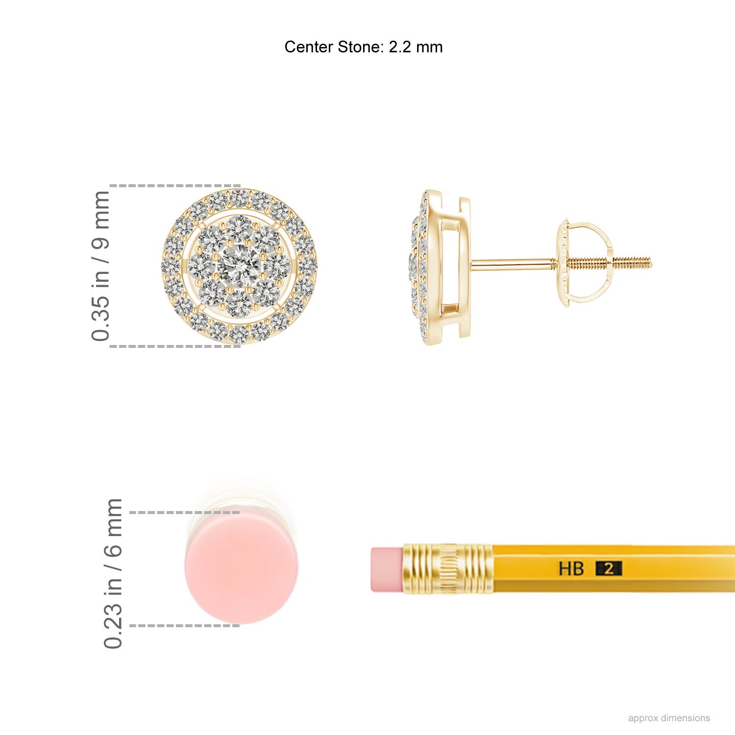 K, I3 / 0.48 CT / 14 KT Yellow Gold