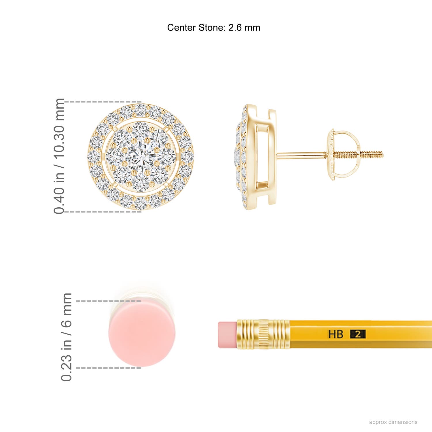 H, SI2 / 0.76 CT / 14 KT Yellow Gold