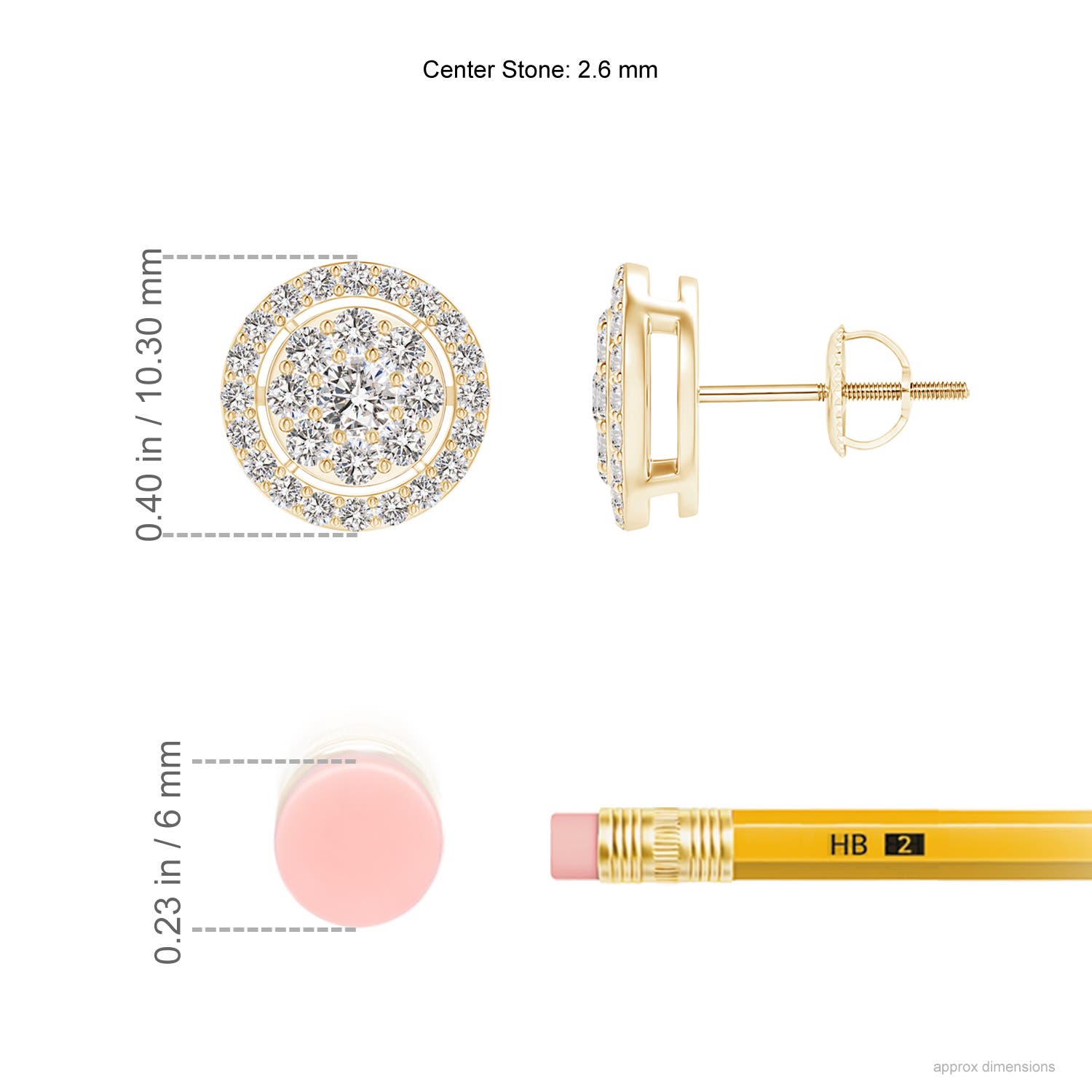 I-J, I1-I2 / 0.76 CT / 14 KT Yellow Gold