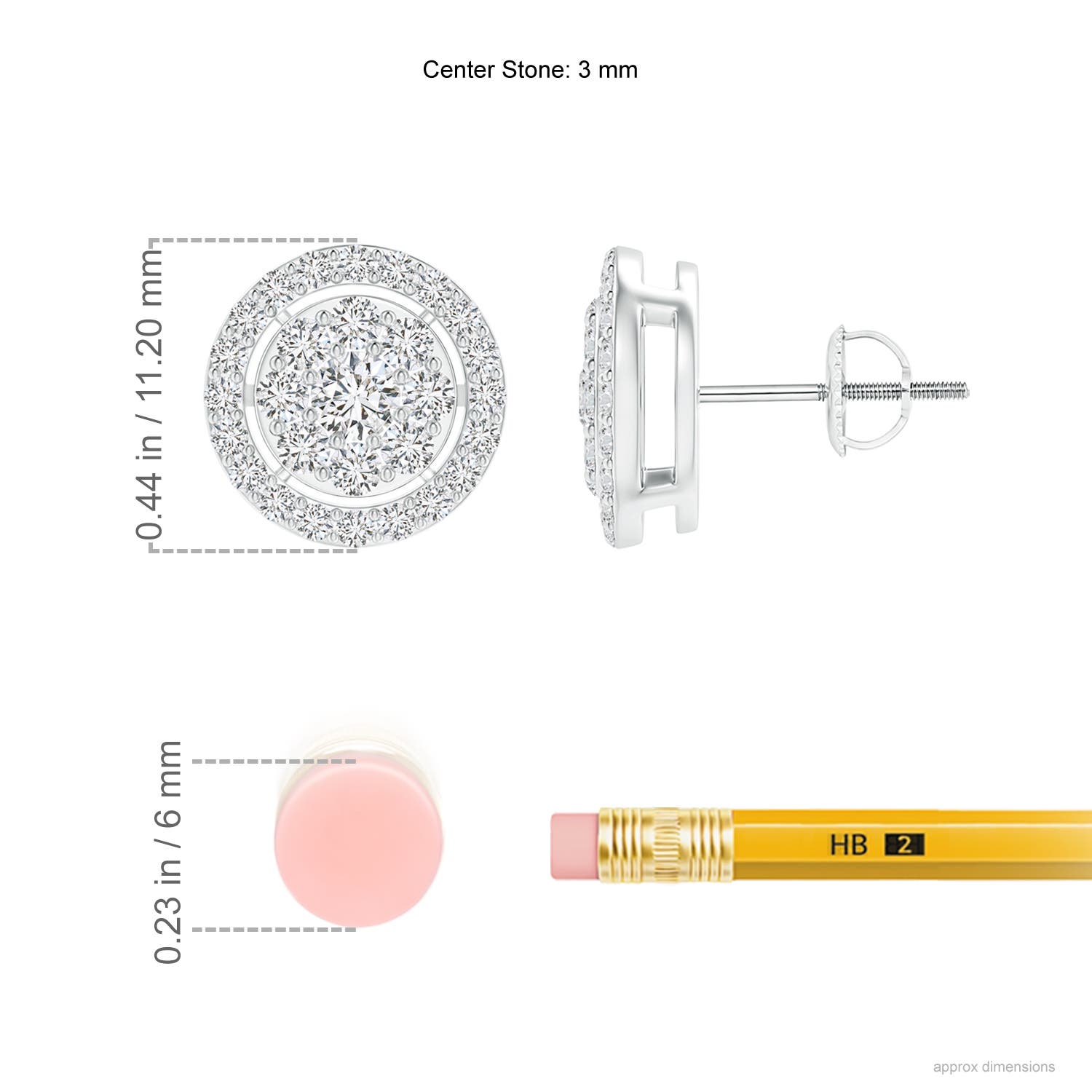 H, SI2 / 1.01 CT / 14 KT White Gold