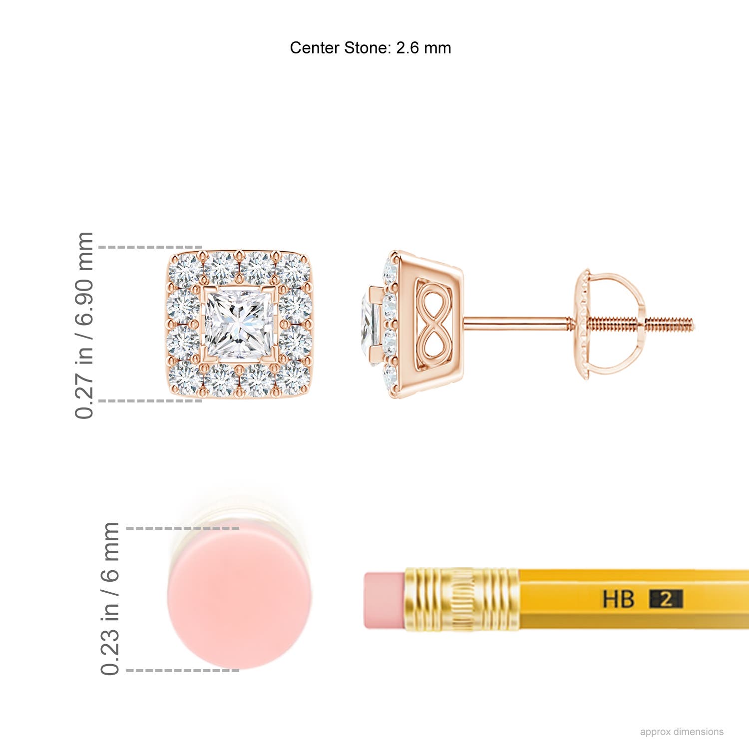 G, VS2 / 0.51 CT / 14 KT Rose Gold