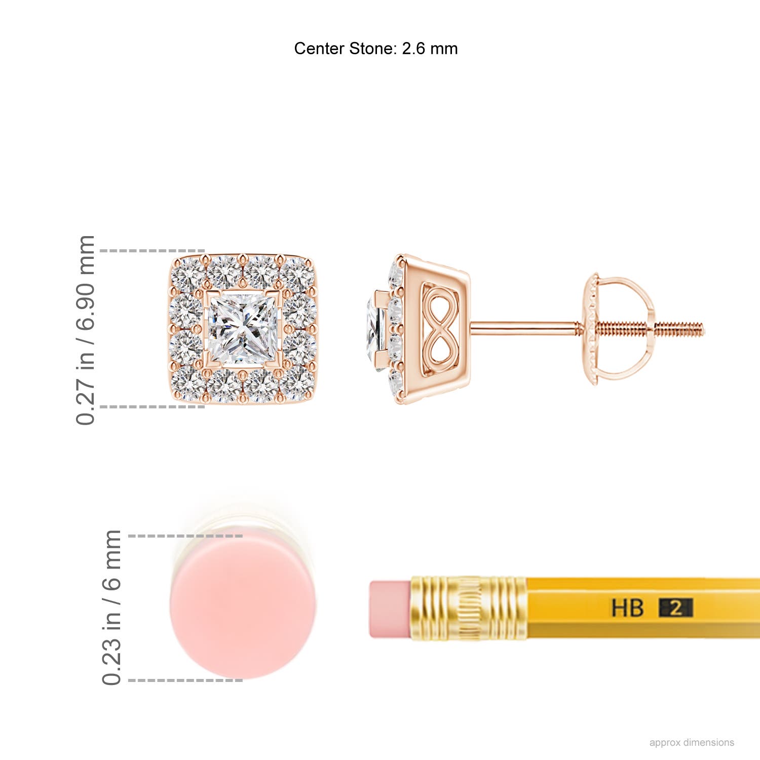 I-J, I1-I2 / 0.51 CT / 14 KT Rose Gold