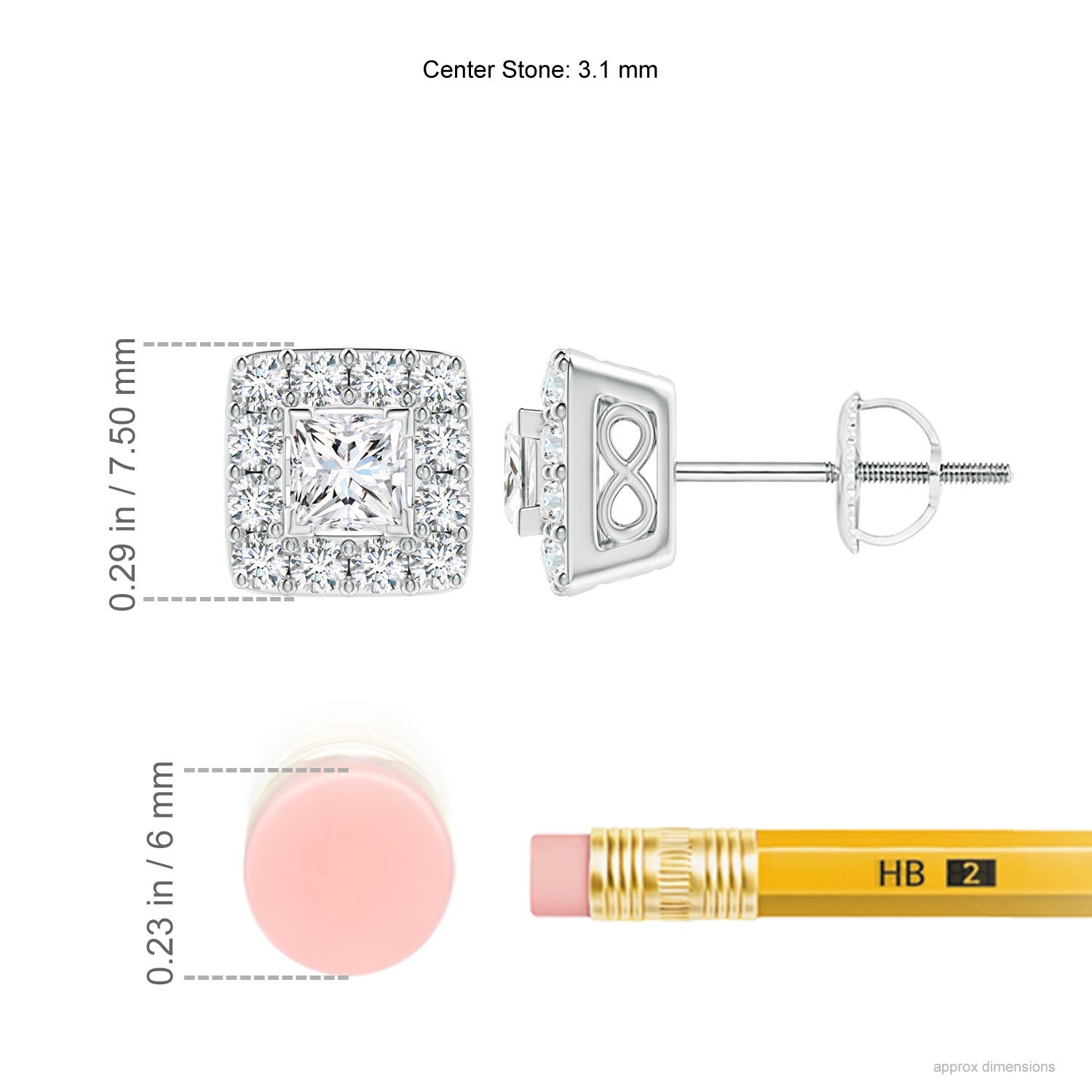 G, VS2 / 0.74 CT / 14 KT White Gold