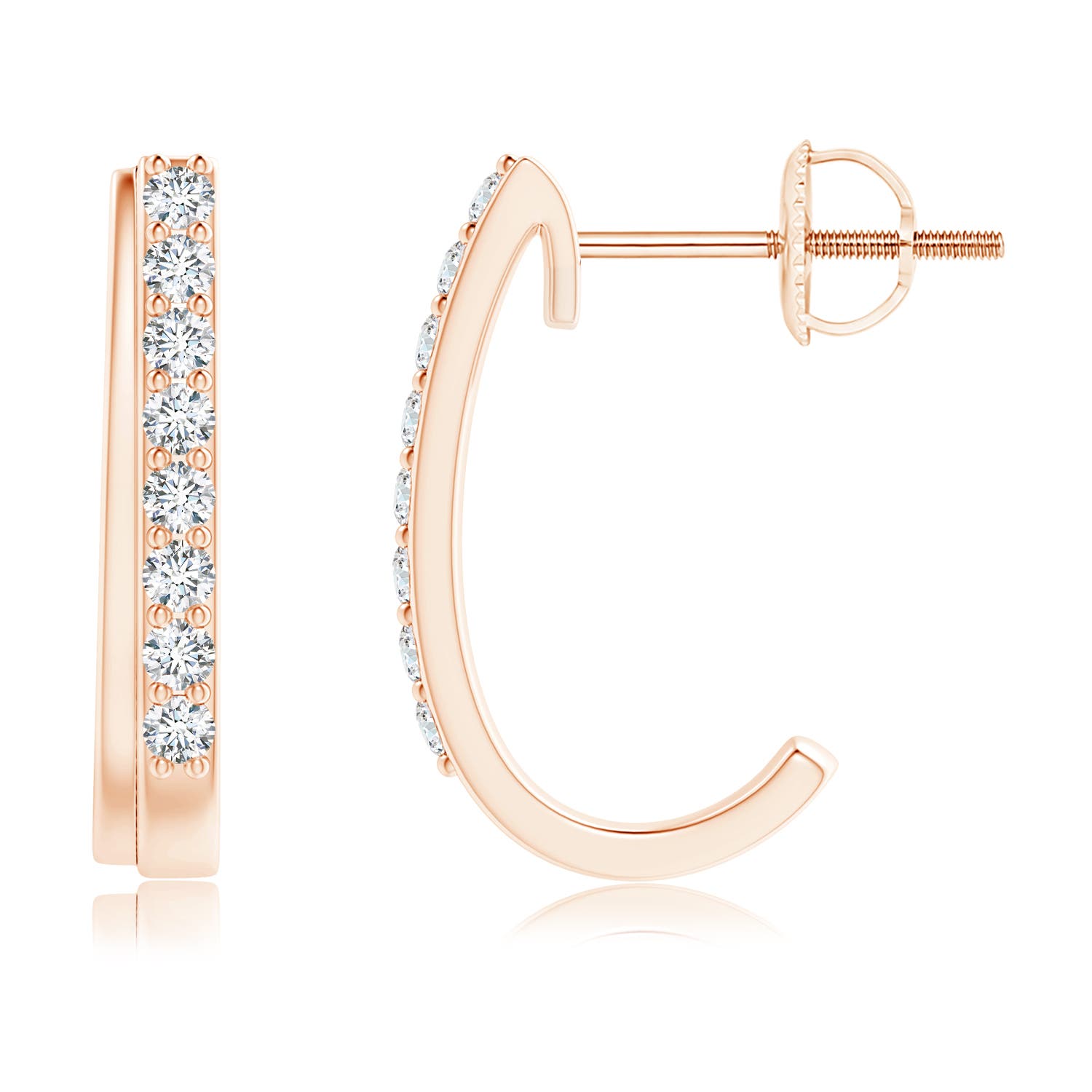 F-G, VS / 0.19 CT / 14 KT Rose Gold