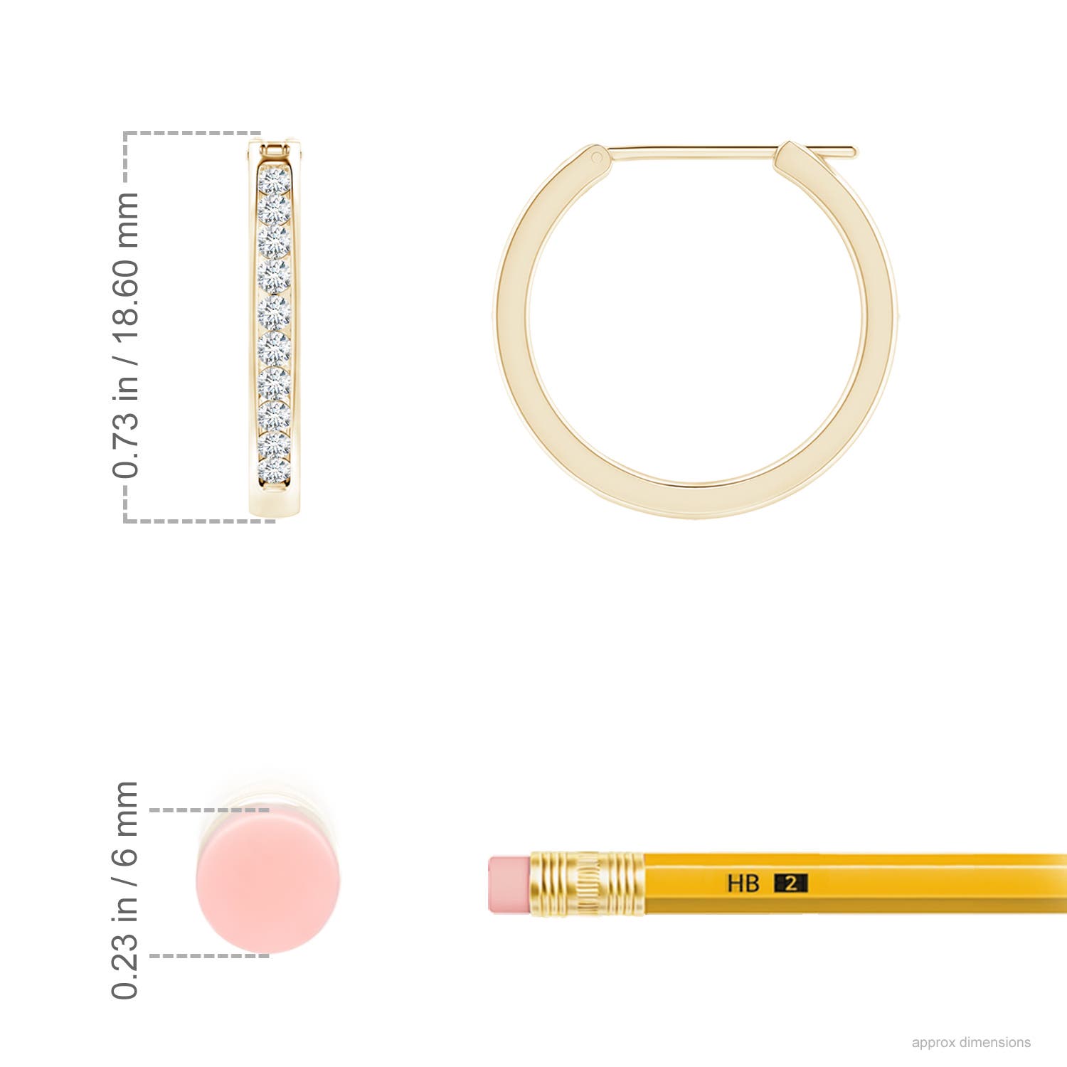 G, VS2 / 0.34 CT / 14 KT Yellow Gold