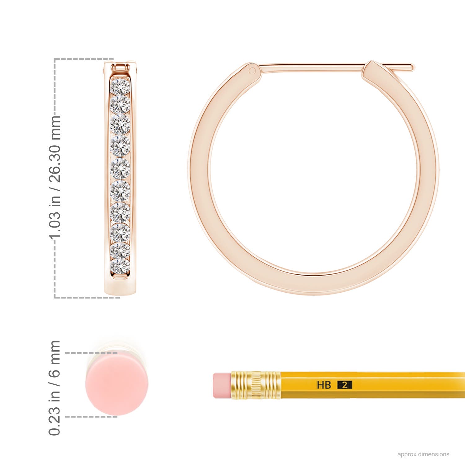 I-J, I1-I2 / 1 CT / 14 KT Rose Gold