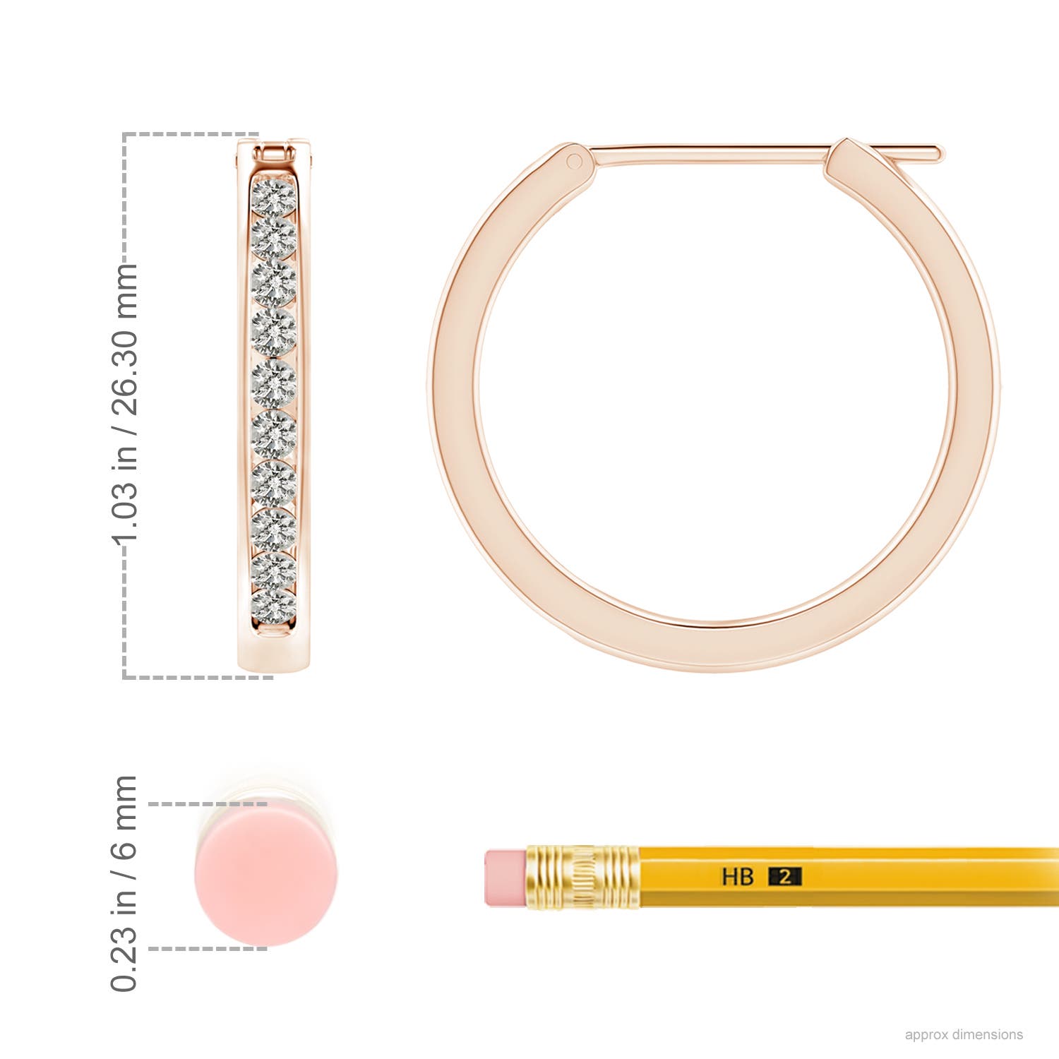 K, I3 / 1 CT / 14 KT Rose Gold