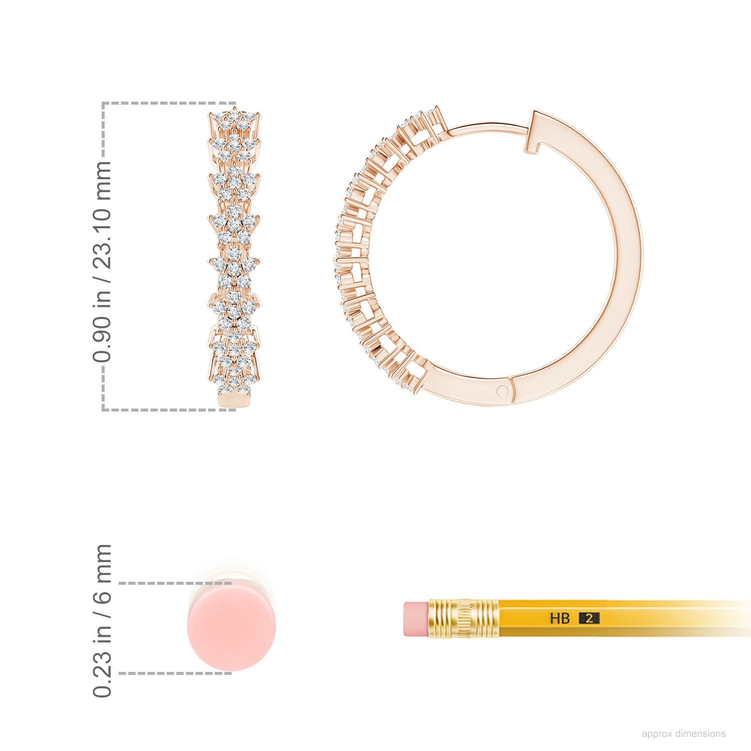 G, VS2 / 0.5 CT / 14 KT Rose Gold