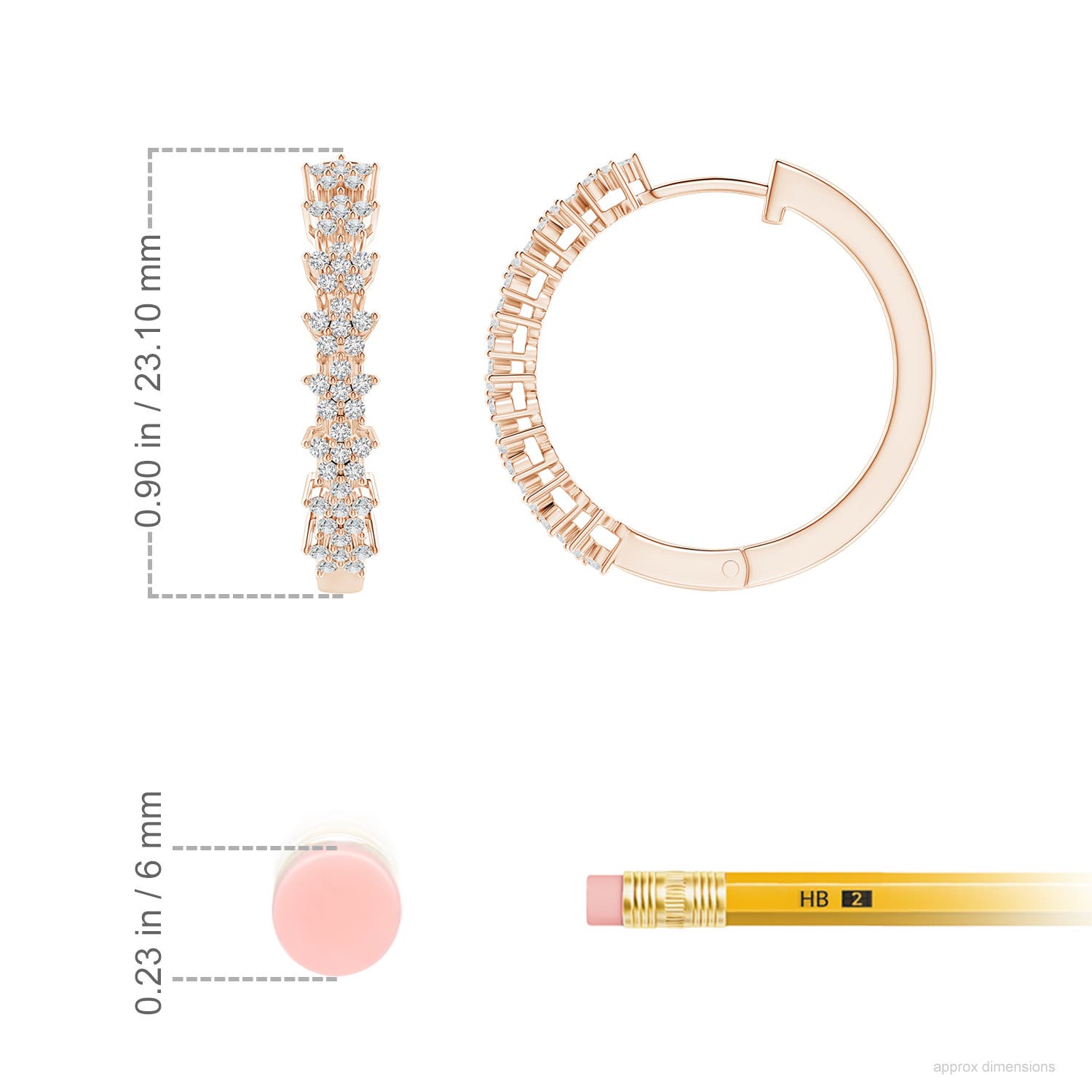 H, SI2 / 0.5 CT / 14 KT Rose Gold