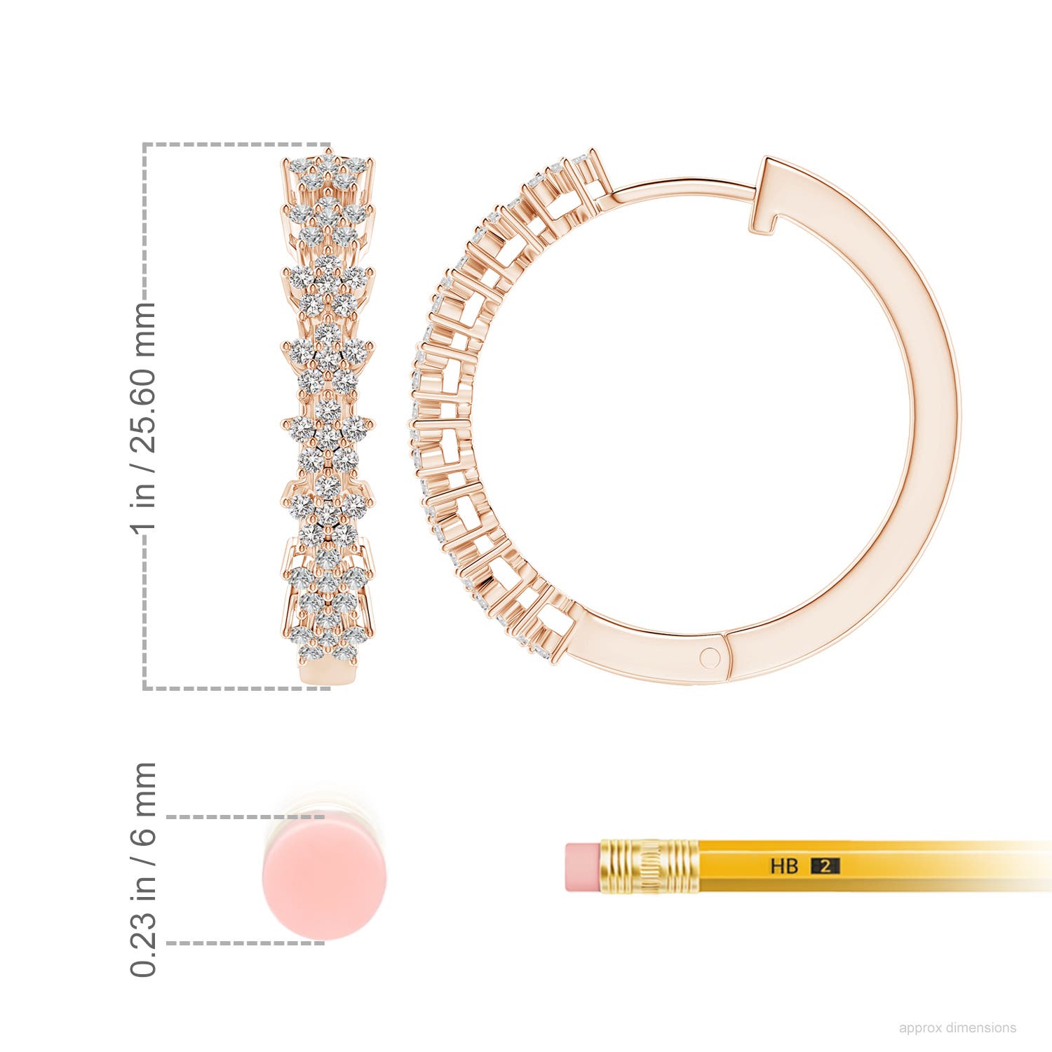 I-J, I1-I2 / 0.67 CT / 14 KT Rose Gold