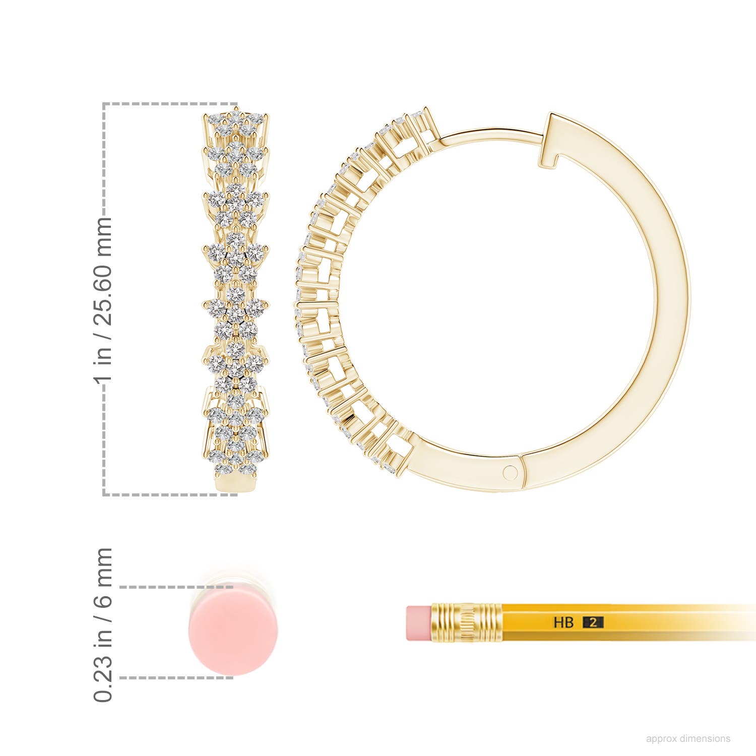 I-J, I1-I2 / 0.67 CT / 14 KT Yellow Gold