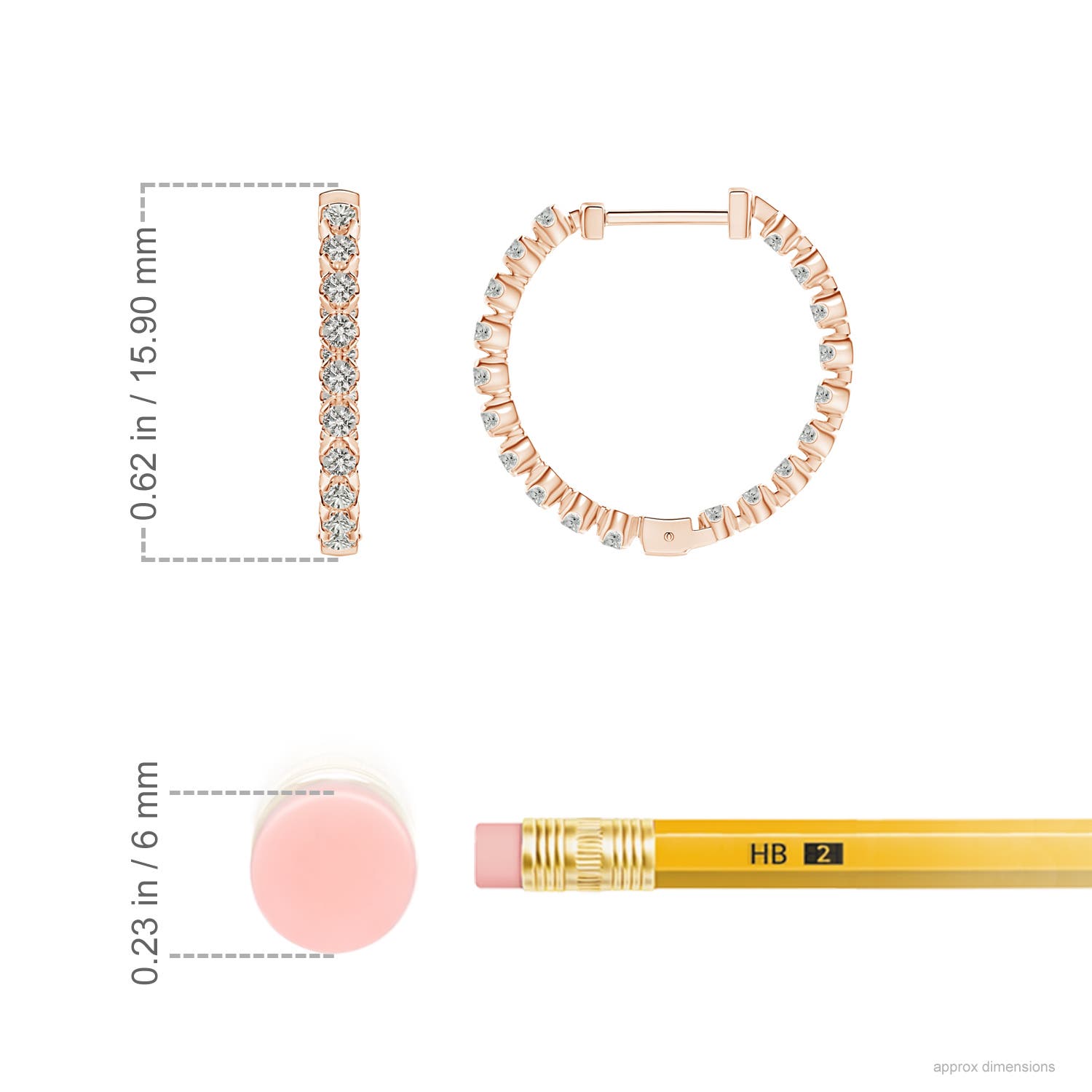 K, I3 / 0.46 CT / 14 KT Rose Gold