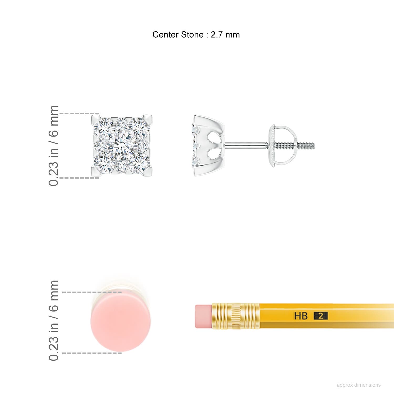 G, VS2 / 0.5 CT / 14 KT White Gold