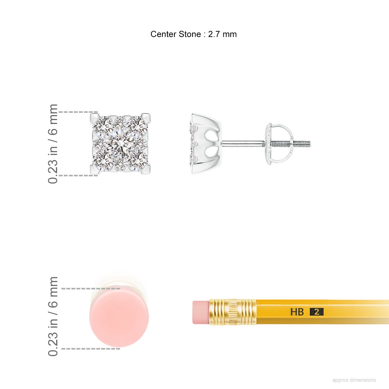 I-J, I1-I2 / 0.5 CT / 14 KT White Gold