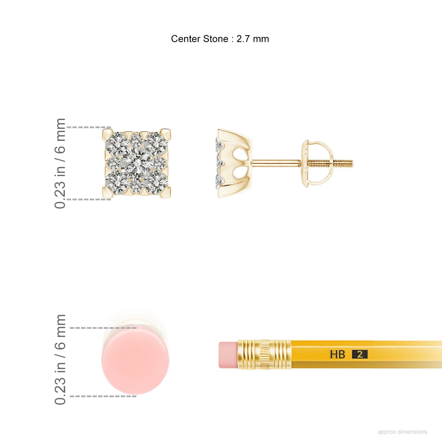 K, I3 / 0.5 CT / 14 KT Yellow Gold