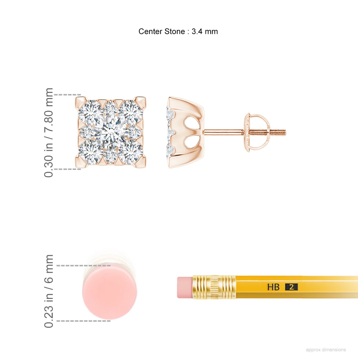 G, VS2 / 1.01 CT / 14 KT Rose Gold