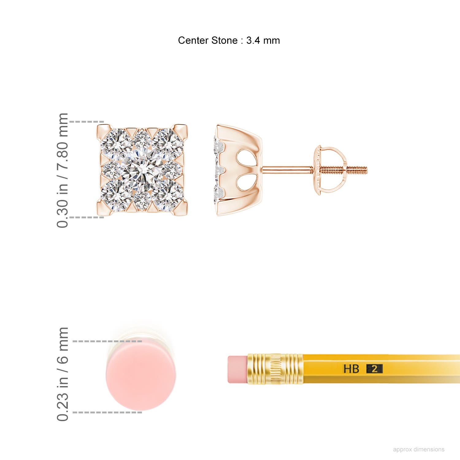 I-J, I1-I2 / 1.01 CT / 14 KT Rose Gold