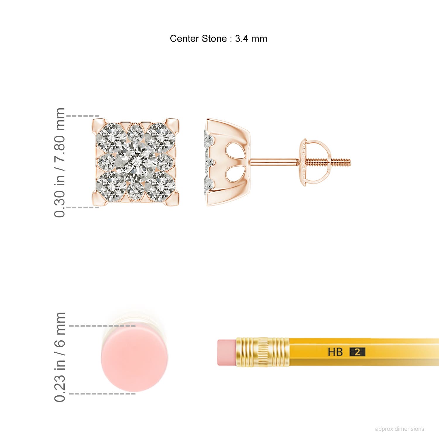 K, I3 / 1.01 CT / 14 KT Rose Gold