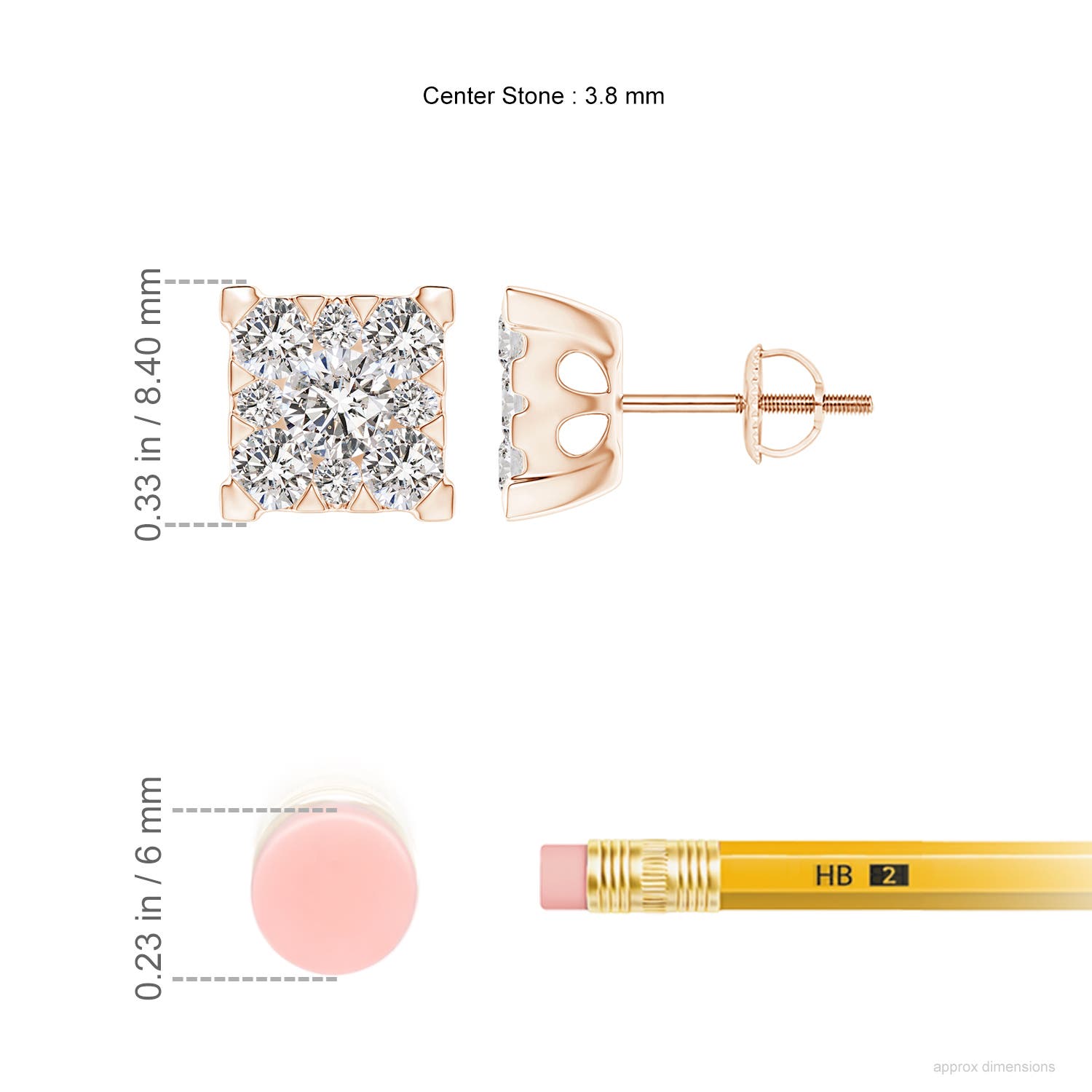 I-J, I1-I2 / 1.24 CT / 14 KT Rose Gold