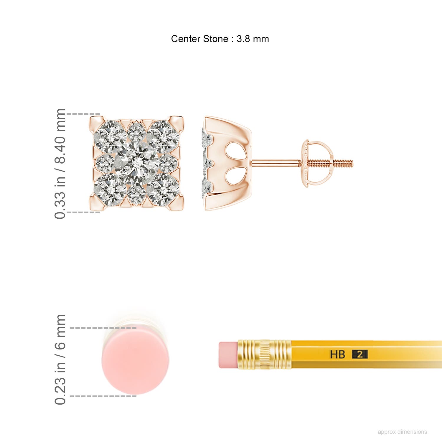 K, I3 / 1.24 CT / 14 KT Rose Gold