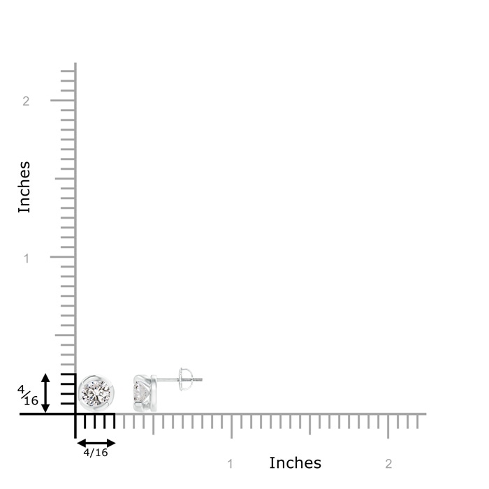 4.5mm IJI1I2 Spiral-Framed Diamond Solitaire Stud Earrings in P950 Platinum product image