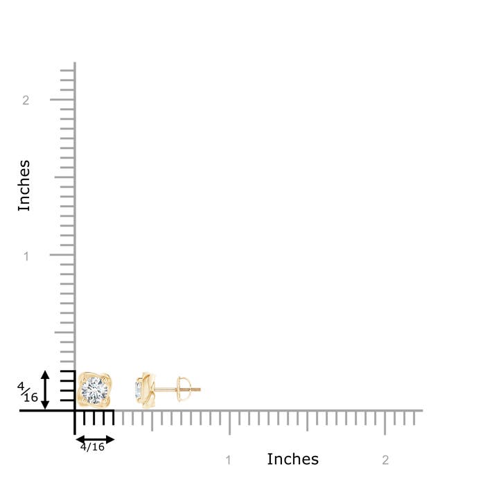 F-G, VS / 0.5 CT / 14 KT Yellow Gold