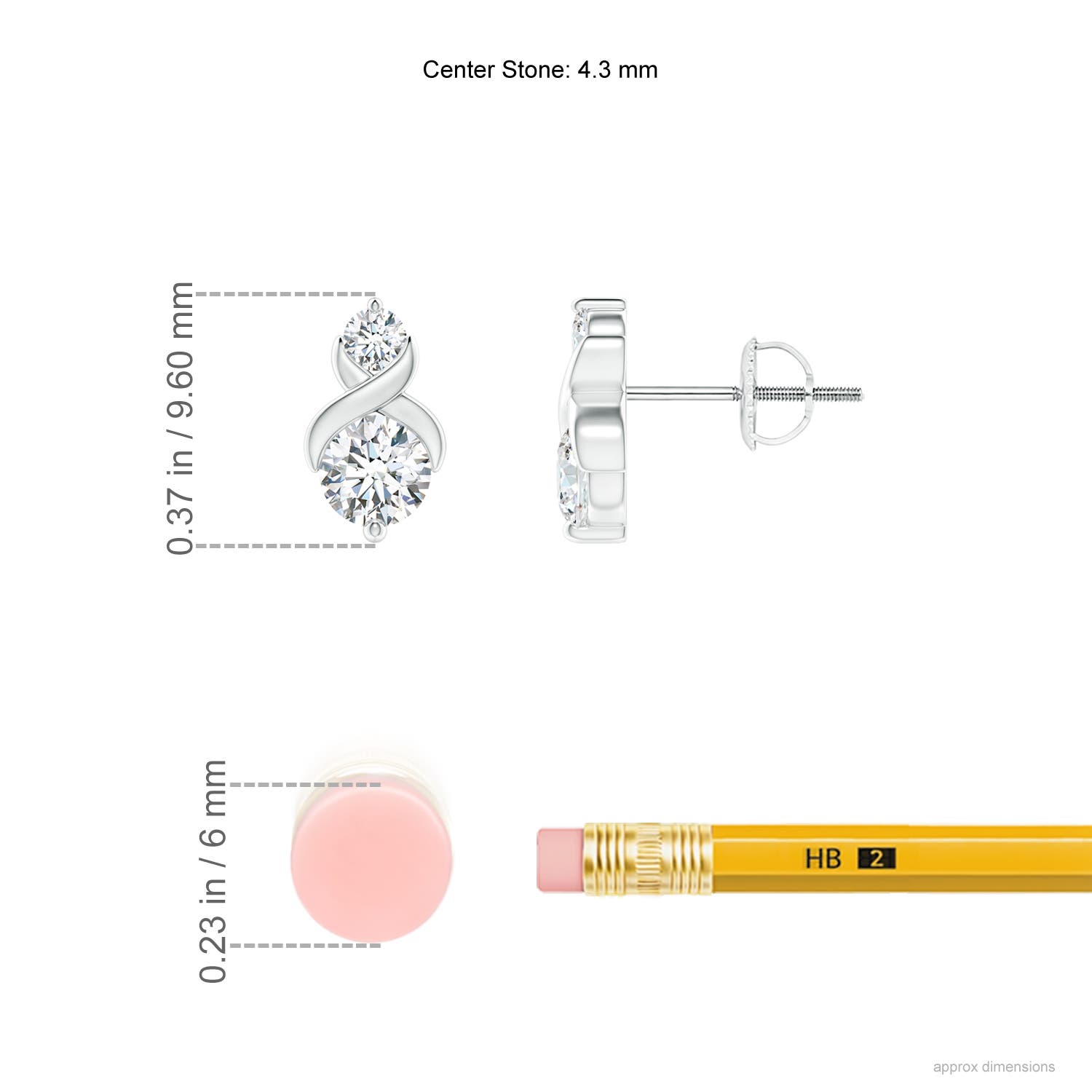 G, VS2 / 0.74 CT / 14 KT White Gold