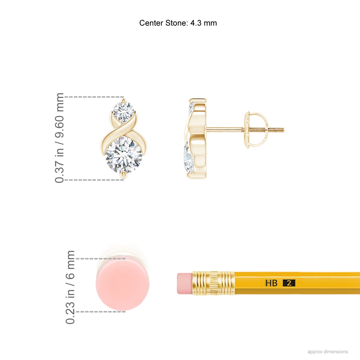 G, VS2 / 0.74 CT / 14 KT Yellow Gold