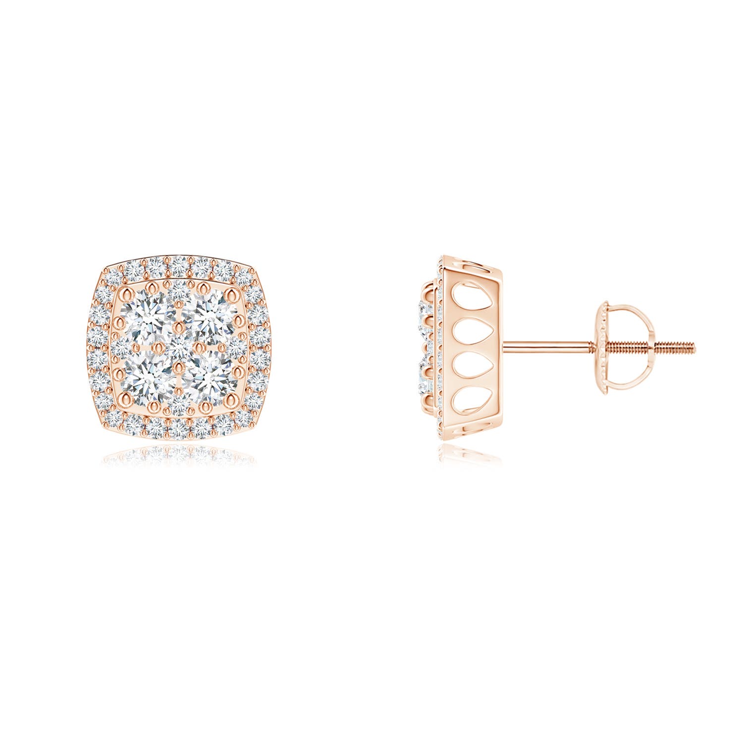 G, VS2 / 0.76 CT / 14 KT Rose Gold