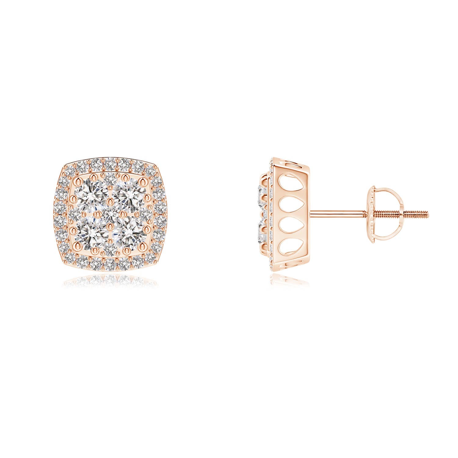 I-J, I1-I2 / 0.76 CT / 14 KT Rose Gold