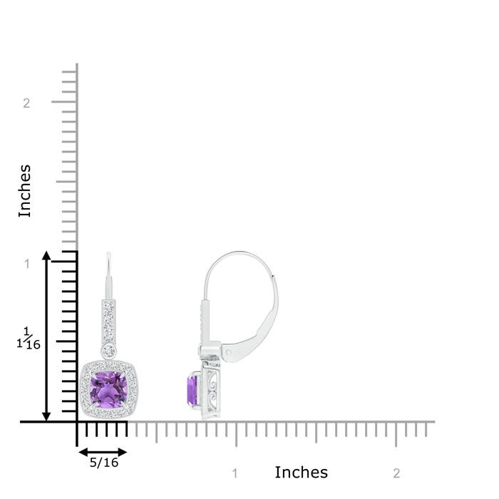 AA - Amethyst / 1.52 CT / 14 KT White Gold