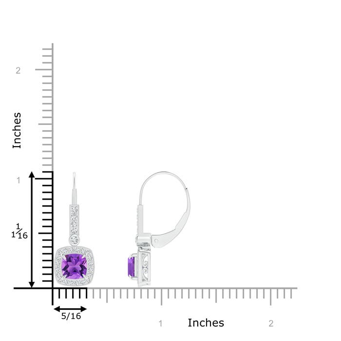 AAA - Amethyst / 1.52 CT / 14 KT White Gold