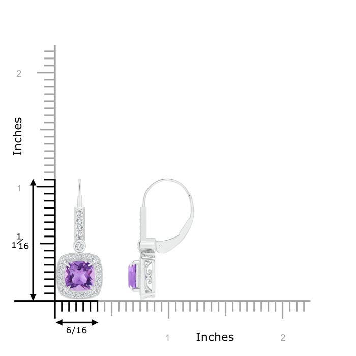 A - Amethyst / 1.99 CT / 14 KT White Gold