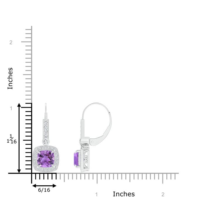 AA - Amethyst / 1.99 CT / 14 KT White Gold