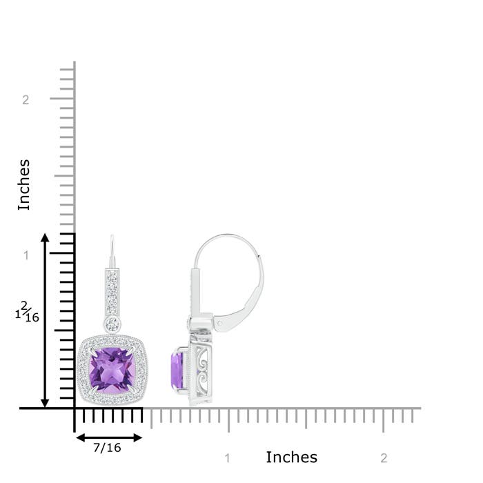 A - Amethyst / 3.18 CT / 14 KT White Gold