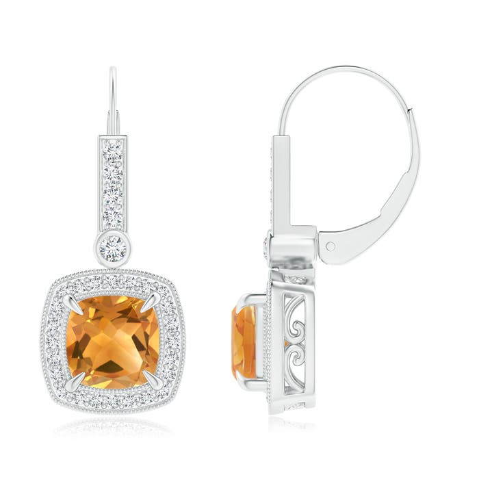 A - Citrine / 3.28 CT / 14 KT White Gold