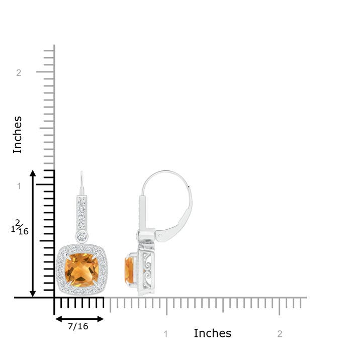 A - Citrine / 3.28 CT / 14 KT White Gold