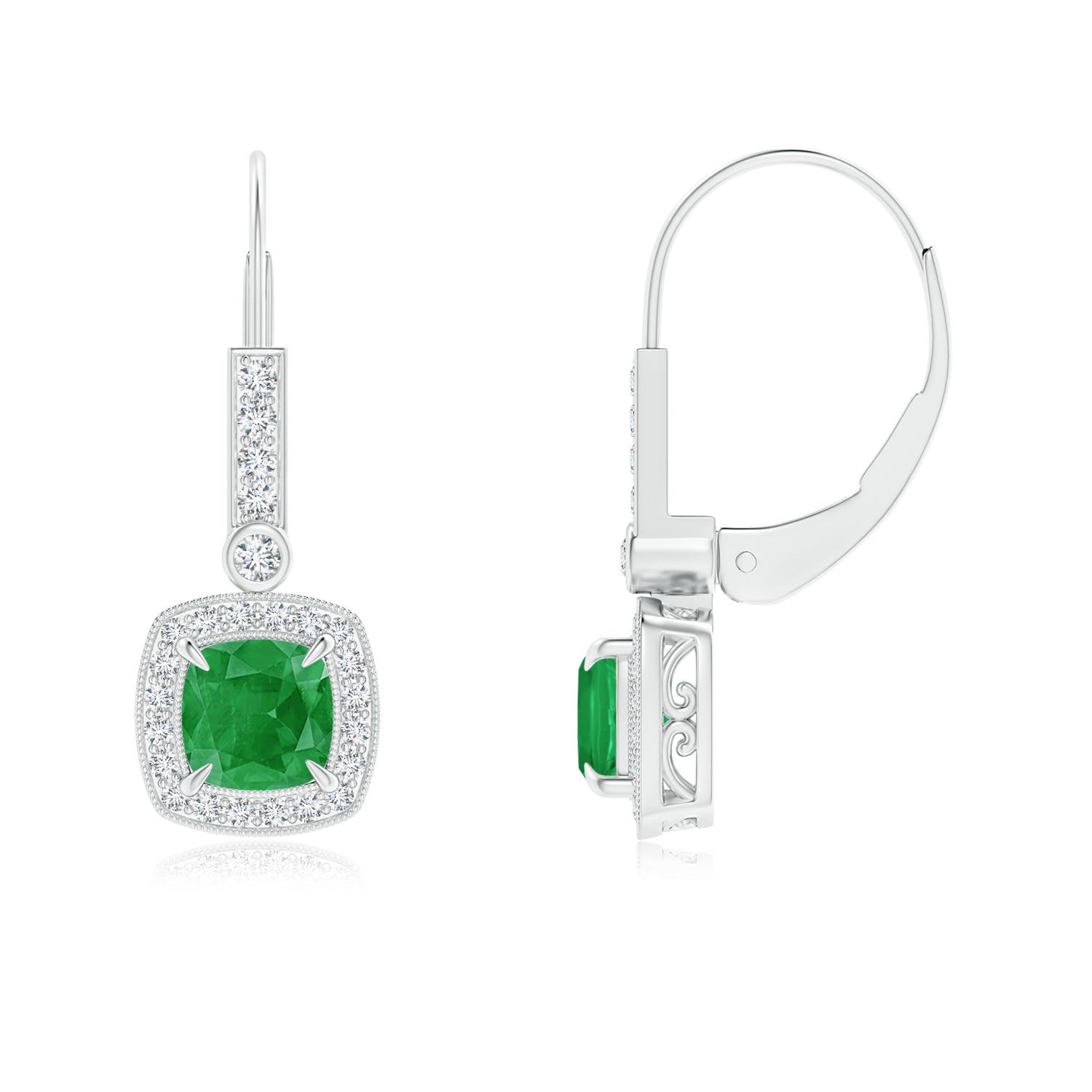 A - Emerald / 1.42 CT / 14 KT White Gold