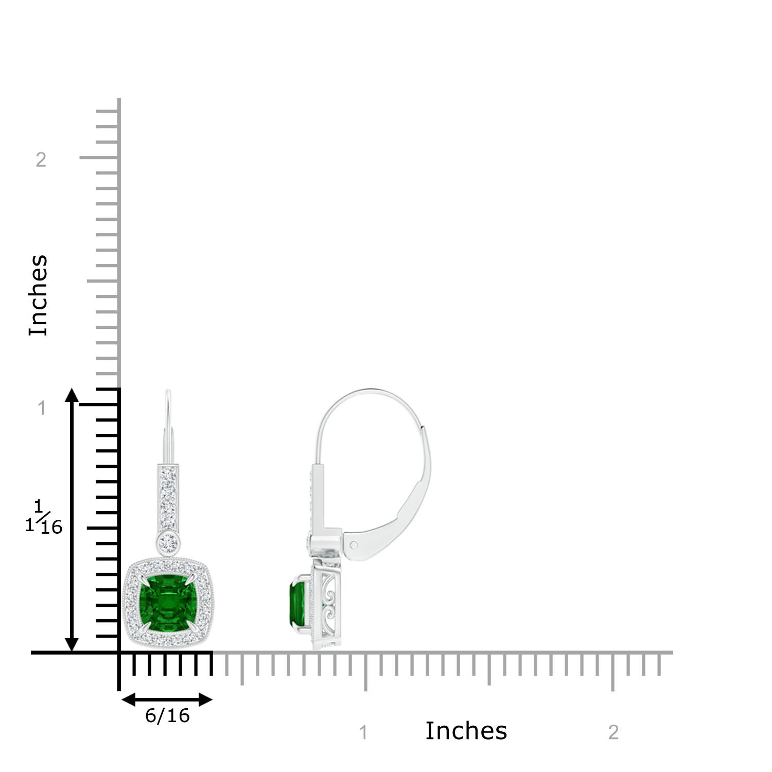 AAAA - Emerald / 1.42 CT / 14 KT White Gold